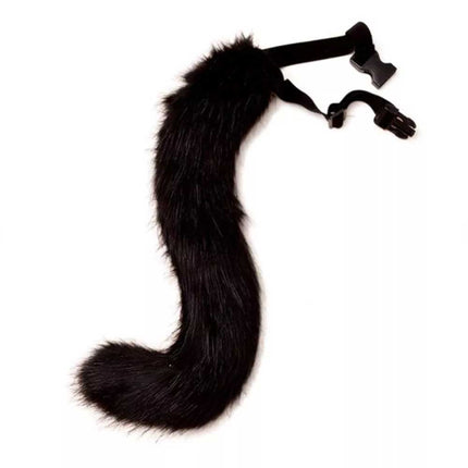 Furry Cat Fox Mask Set for Christmas Party – Costume with Tail & Paws