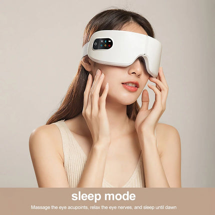 Heated Eye Massager with Bluetooth Music Relax Reduce Eye Strain