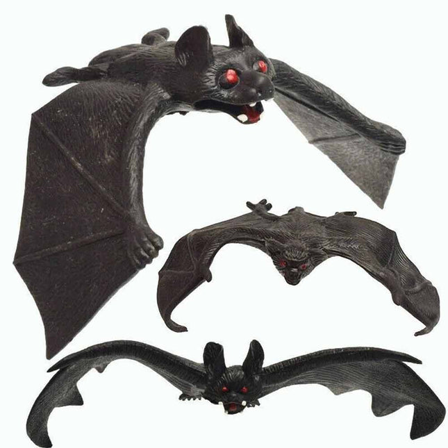 24cm Halloween Hanging Bat Decoration Trick Prank Toy Joke Pendant for Party