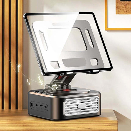 Adjustable Bluetooth Speaker Phone Stand with Speakers for Tablet