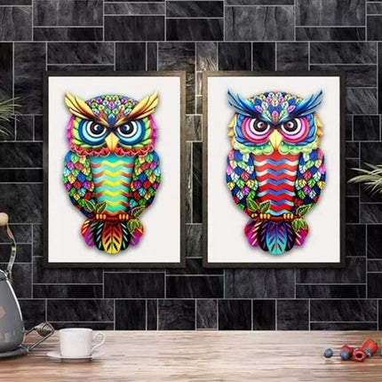 4PCS Metal Owl Fence Decor – Garden Wall Art Hanging
