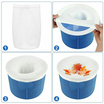30/40/60 Pack Pool Skimmer Basket Screen Socks Fine Mesh Filter Savers