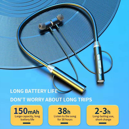Wireless Bluetooth In-Ear Neckband Earphones Sports Headphones with Mic