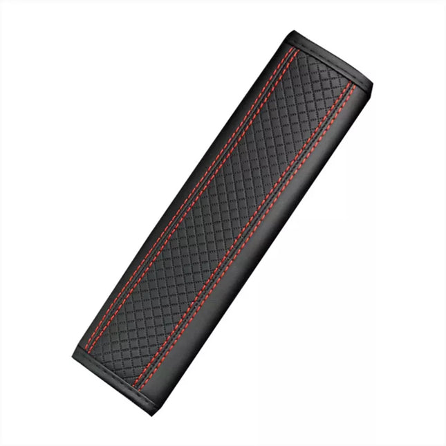 2PCS Leather-Embossed Seat Belt Shoulder Pad Covers