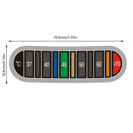 Temperature Strips Sticker for Coffee Latte Art Milk Jug (No Cup)
