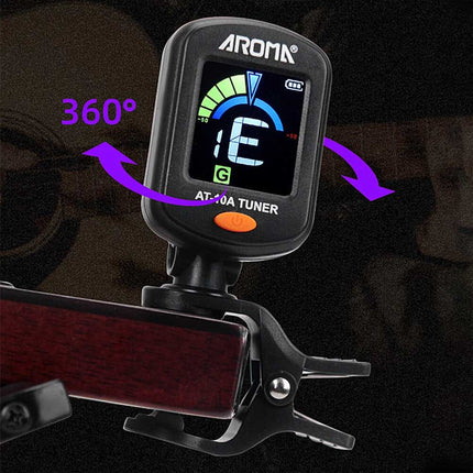 Rechargeable Digital Guitar Tuner for Acoustic Guitar & Violin