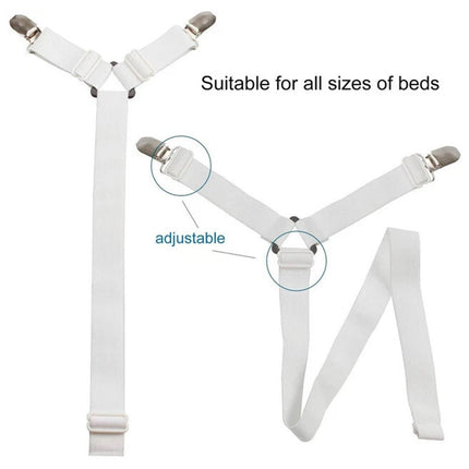 Mattress Sheet Clips Holders Fasteners Grippers Straps Suspender Fitted