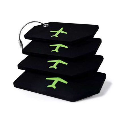 5PCS Silicone Travel Luggage Tags Suitcase ID Address Name Label