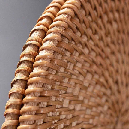 6Pcs Rattan Coaster Set with Base Heat Resistant Cup Mats Autumn Design