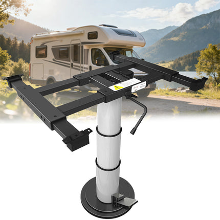 Adjustable Height Table Pedestal with 360° Swivel – for Boat, RV & Caravan
