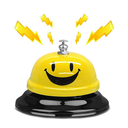 Steel Smiley Face Call Bell for Reception Desk, Restaurant & Hotel Service