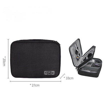 Travel Cable Organizer Bag for Electronics USB Drive & Charger Storage Case