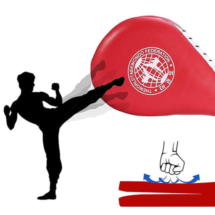 Double Kick Paddle & Punch Pad for Taekwondo, MMA, Kickboxing Training