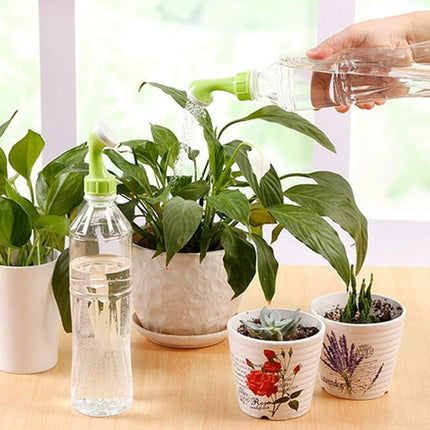 2X Bottle Top Sprinkler DIY Plastic Watering Can for Plant Seedling Irrigation