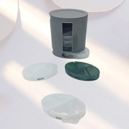 7-Day Weekly Pill Organizer Daily Tablet Medicine Storage Dispenser Box