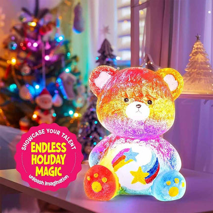 Paint Your Own Bear Lamp Arts & Crafts Painting Kit for Kids DIY
