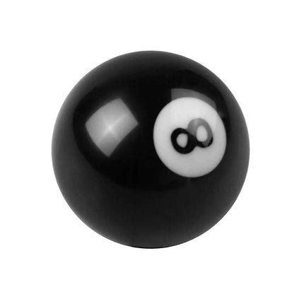 8-Ball Pool Billiard Shift Knob with Brass Inserts - Universal Manual Gear Stick for Most Cars