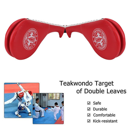 Double Kick Paddle & Punch Pad for Taekwondo, MMA, Kickboxing Training