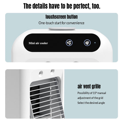 Portable Personal Air Conditioner Cool Mist Fan for Bedroom & Camping