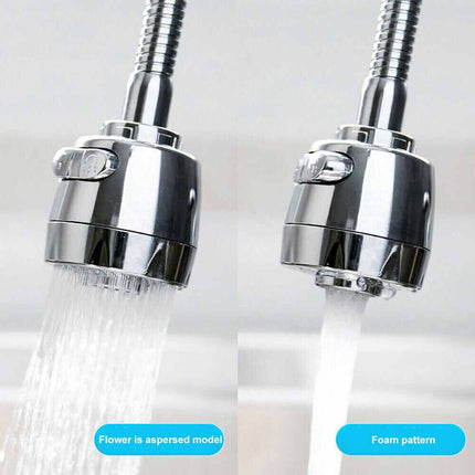 360° Rotating Kitchen Faucet Extender Head, Water-Saving Aerator Spray Nozzle for Sink Tap