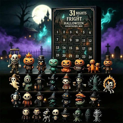 2026 Halloween Advent Calendar 31 Nights of Fright Countdown Gift Box