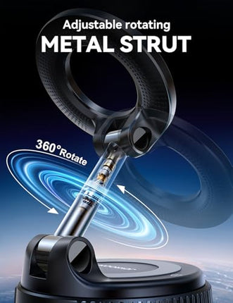 MagSafe Magnetic Car Mount 360° Suction Cup Holder for iPhone & Android