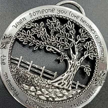 Metal Memory Wall Tree Keepsake Hanging Sign Plaque Ornament