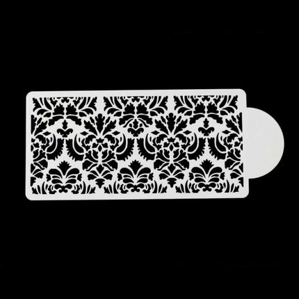 Lace Border Cake Stencil, Flower Damask Fondant Mould for Baking Decorating Tool
