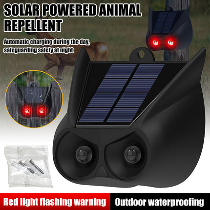 Solar Powered Animal Repeller Bird Cat Fox Dog Scarer Pest Control