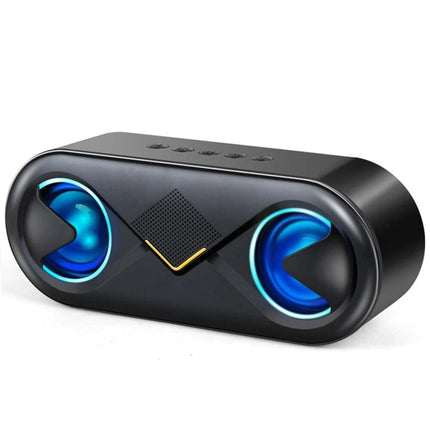 High Bass Ultra Loud Portable Bluetooth Speaker for Outdoor - Black