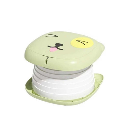 Foldable Kids Travel Potty Seat – Portable Training Toilet for Camping & Travel, Green