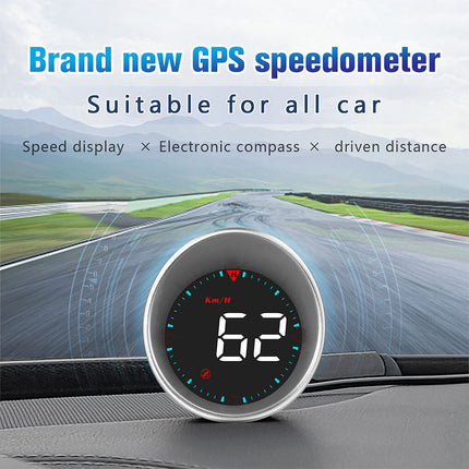 GPS HUD Speedometer for Cars: Windshield Projector with Speed Alerts to Keep You Focused on Road