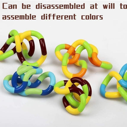3Pcs Fidget String Tangle Toy Twist Sensory Aid for Stress & Anxiety Relief