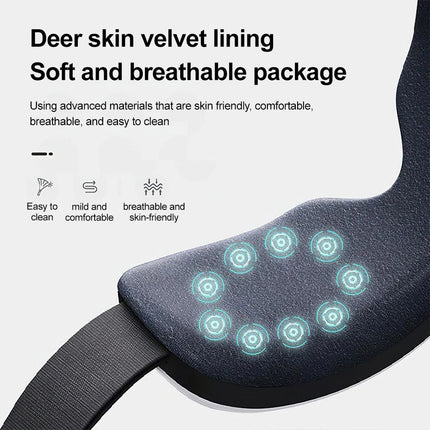 Heated Eye Massager with Bluetooth Music Relax Reduce Eye Strain