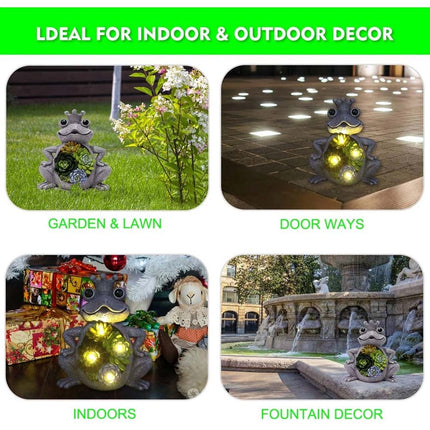 Outdoor Solar Frog Garden Light – Fantasy Glow Ornament