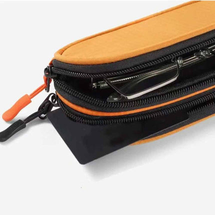 Double Layer Sunglasses Case Waterproof Portable Travel Glasses Organizer Bag