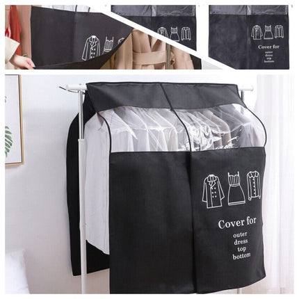 Clear Clothes Rail Cover Hanging Garment Rack Storage Protector for Coats