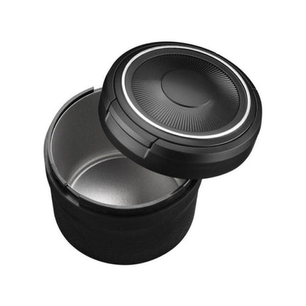 LED Auto Car Ashtray with Self-Extinguishing Lid | Sealed Smokeless Ash Holder Cup | 12V Lighter Power