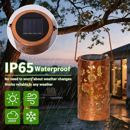 Solar Waterproof Hanging Lantern for Garden Patio Yard