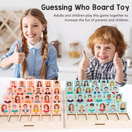 Wooden Guessing Game Board – Logical Thinking Training Toy for Kids