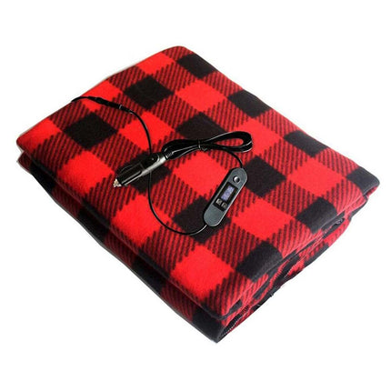12V Heated Car Blanket - 3 Heat Settings, Washable, for Truck & Outdoor Travel