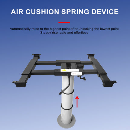 Adjustable Height Table Pedestal with 360° Swivel – for Boat, RV & Caravan