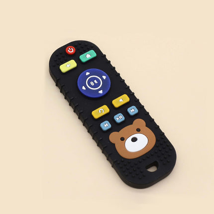 Baby Silicone Teething Remote Control Toy Soft Teether for Infants Toddlers Chew Sensory Toy