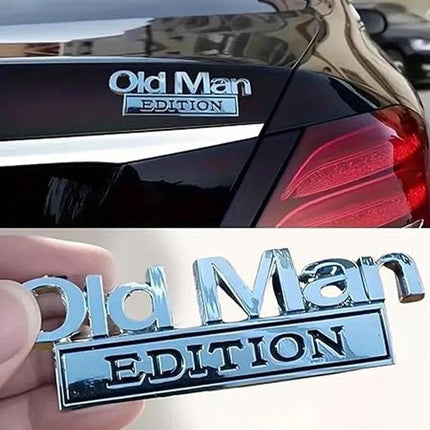 Senior Driver 3D Emblem Badge - 2 PCS, Chrome Car Sticker for Fender & Door