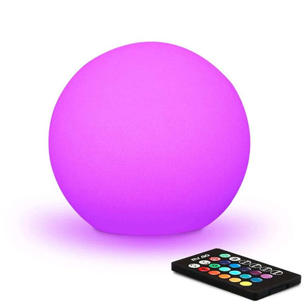 RGB 16 Colors LED Globe Orb Light with Remote - 15CM Kids Mood Night Lamp