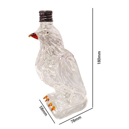 Unique Eagle Whiskey Glass Decanter Bottle Gift for Men & Dad Decor