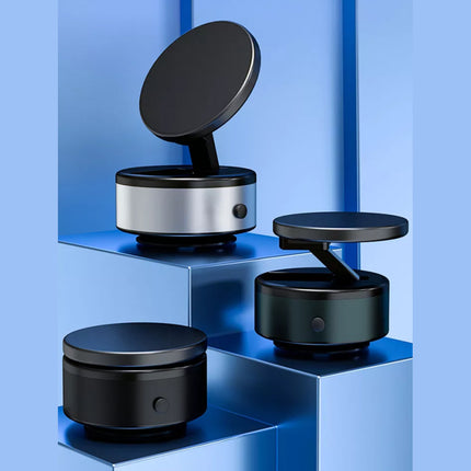 Auto-Unlock Phone Holder: Strongest Magnetic Suction + Fast Wireless Charging, 360° Rotating Dashboard Mount for All Phones