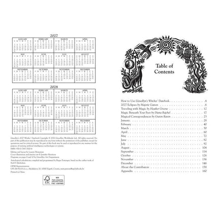 2027 Witches' Datebook Spiral Bound January to December Planner