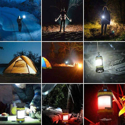 Rechargeable LED Camping Lantern Tent Light with Phone Power Bank