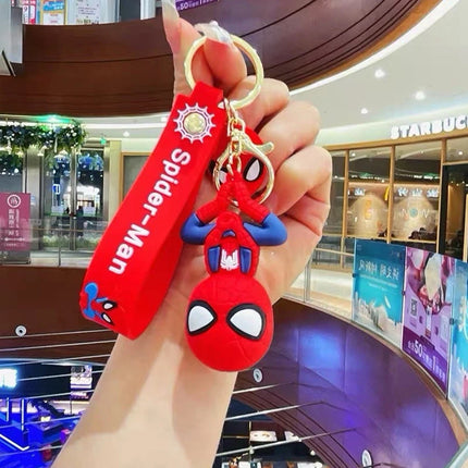 Spiderman Cartoon Keychain Keyring Gift Set Bag Clip Stocking Filler